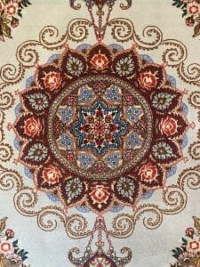 Un tappeto decorato.